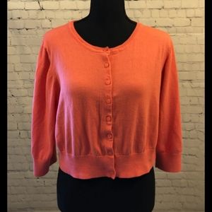 EUC Old Navy coral button down cardigan  sweater - M/L